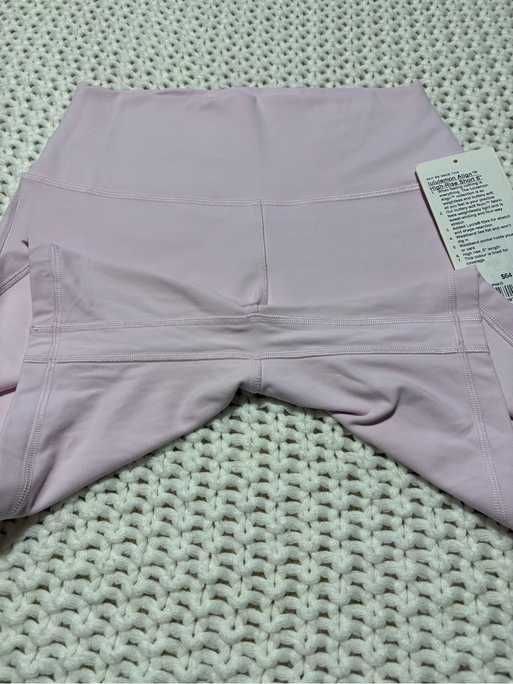 Lululemon pink organza align hr short 6” size 8 - Picture 7 of 11